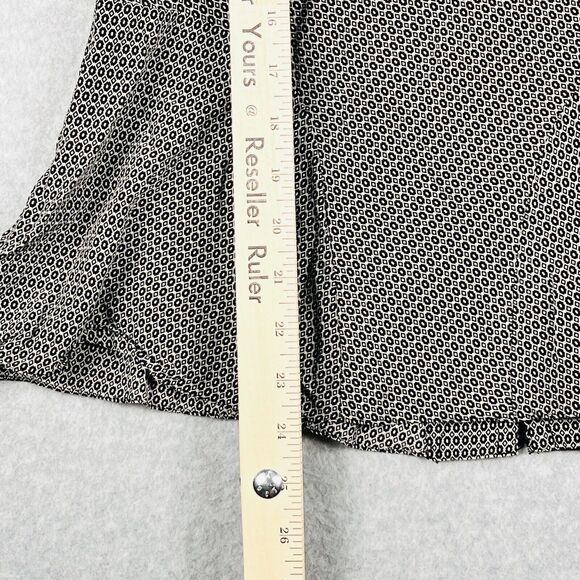 Nine West 100% Silk Lace Trim V Neck Blouse Womens Medium Black - Picture 5 of 14